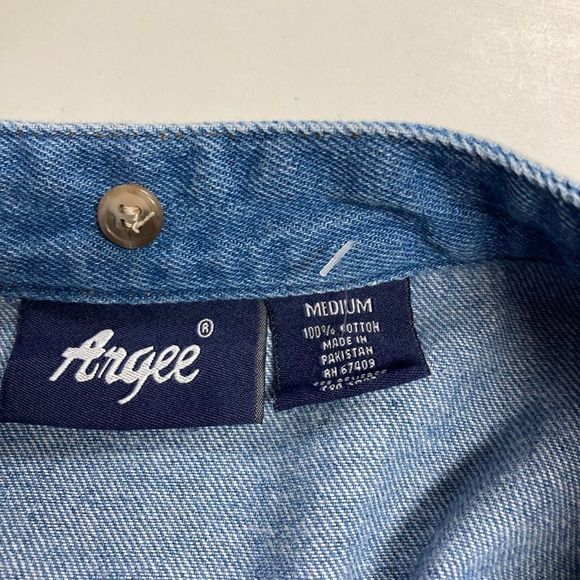 Blue Button Down Denim Shirt - Picture 5 of 6